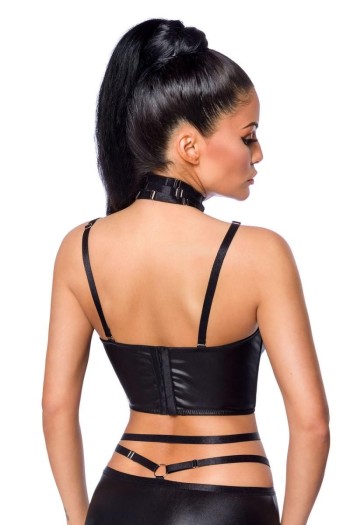 Harness-Wetlook-Set mit Rock 18263 - XS/S