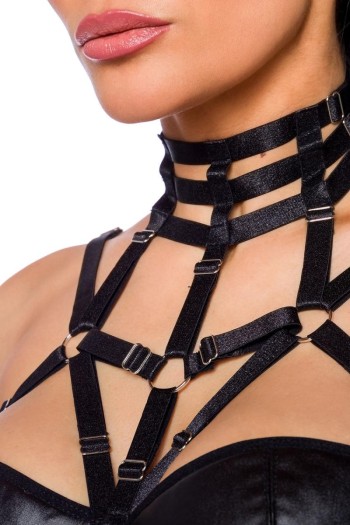 Harness-Wetlook-Set mit Rock 18263 - XS/S