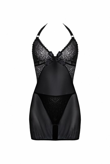 schwarzes Negligee AA051750 - 3XL/4XL