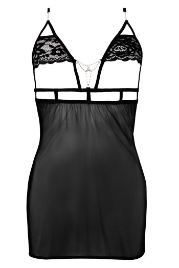 schwarzes Chemise Claea - XL