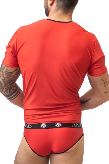 Herren T-Shirt 053508 rot - 3XL