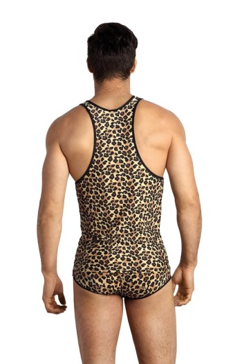 Herren Tank Top 053550 leopard - L