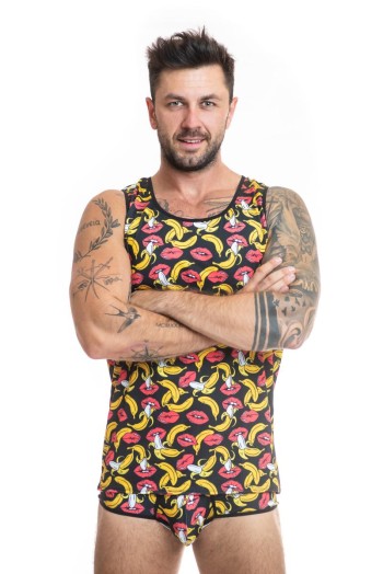 Herren Tank Top 053693 Banana - 3XL