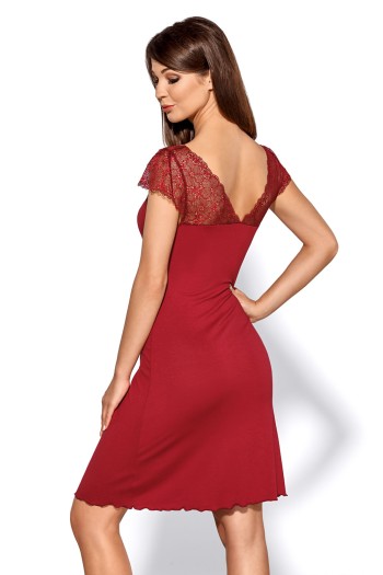 Nachtkleid Helen Burgund 4XL