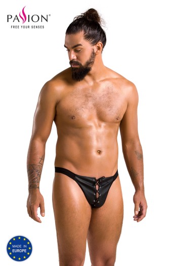 schwarzer Kunstleder Jockstrap 044 - S/M