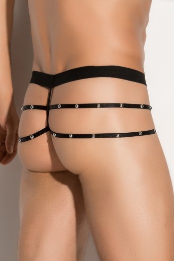 Aron Multistrap Jock G String schwarz - L/XL