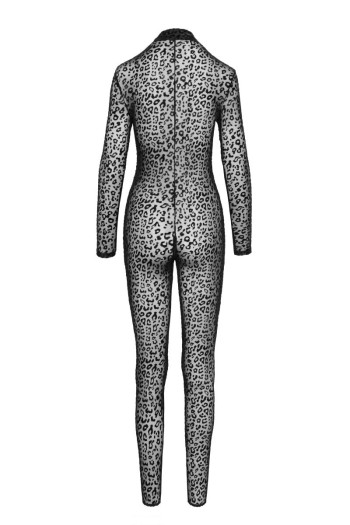 F285 Catsuit im Leoparden-Look - S