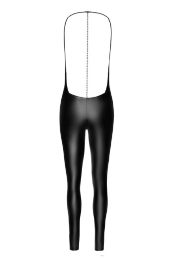 F306 Wetlook Catsuit ouvert - 2XL