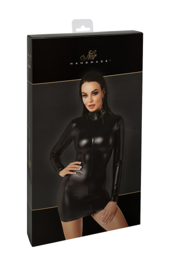 F330 Wetlook Minikleid von Noir Handmade 2XL