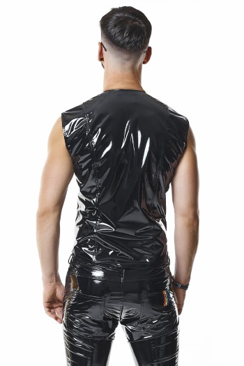 PVC Herren Weste RMTaddeoRBW schwarz - 2XL