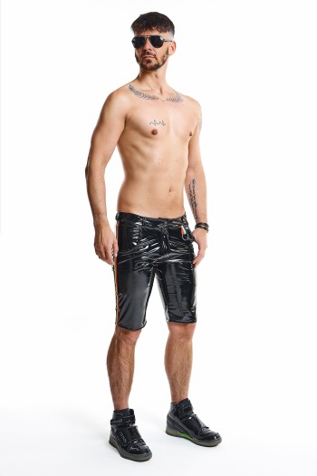 Herren PVC Shorts RMUmbertoRBW schwarz - XL