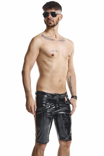 Herren PVC Shorts RMUmbertoRBW schwarz - L