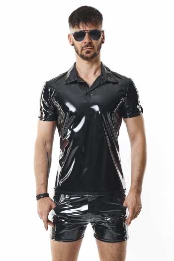 PVC Polo Shirt RMRodolfoPVC schwarz - S