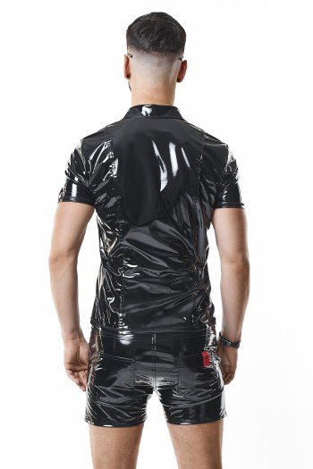 PVC Herren Polo Shirt RMRoccoPVC schwarz - S