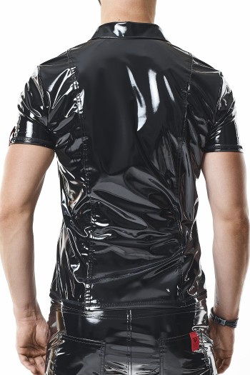 PVC Herren Polo Shirt RMRoccoPVC schwarz - L