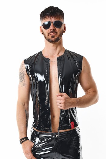 PVC Herren Weste RMOtelloPVC schwarz - XL