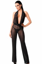 F350 Bodystocking mit Wasserfallausschnitt von Noir Handmade