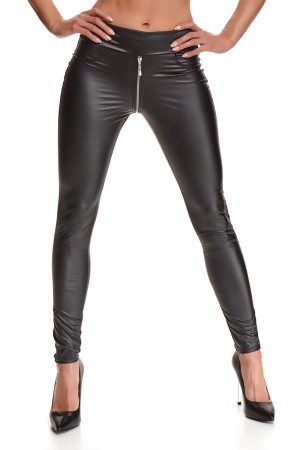 schwarze Leggings BRMaddalena001 von Demoniq Black Rose 2.0 Collection