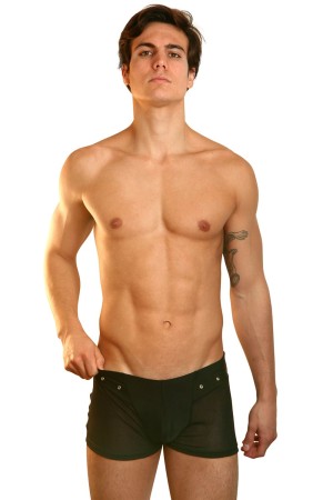 schwarzer Herren Boxer Open Spirit XL von Look Me