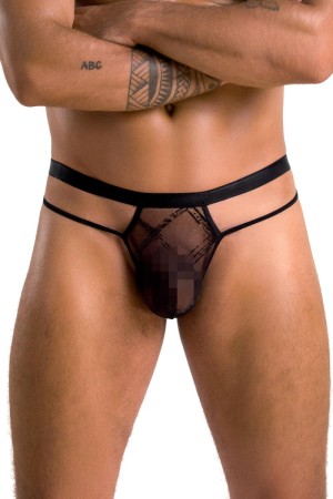 schwarzer Männer String 029 von Passion