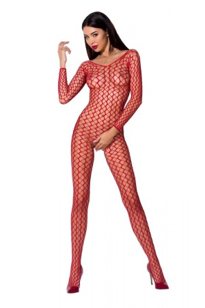 roter ouvert Bodystocking BS068 von Passion