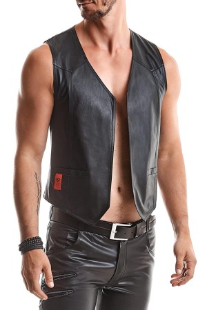 Herren Weste RMOliver001 schwarz von Regnes Fetish Planet