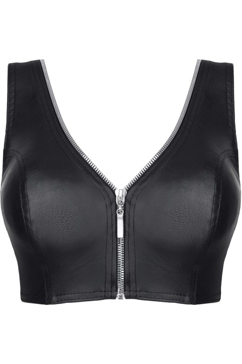 schwarzes Damen-Top BRElisabetta001 - M