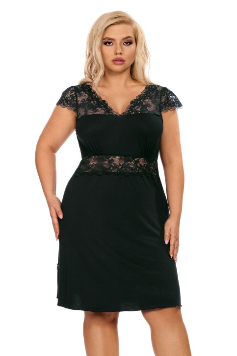 schwarzes Nachtkleid H181417 - 2XL